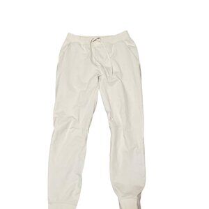 Lululemon City Sweat Joggers Men’s M Ivory Drawstrings Sweatpants Activewear